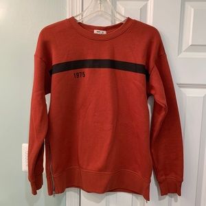 Garage burnt orange 1975 sweater with zipper